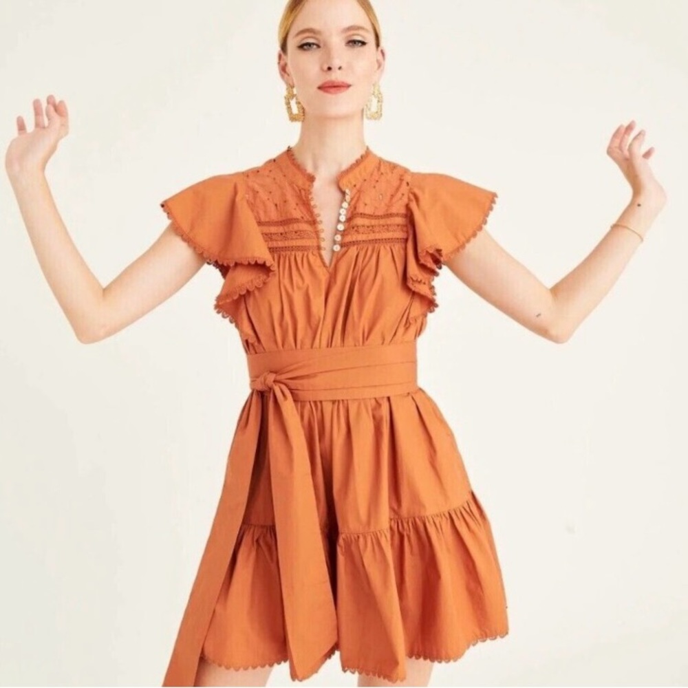 NWT Secret Mission Bartolina Dusty Orange Dress